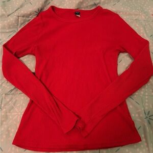 Old Navy Red Plush Tee (size: m)